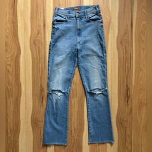 MOTHER The Hustler Ankle Fray Jeans